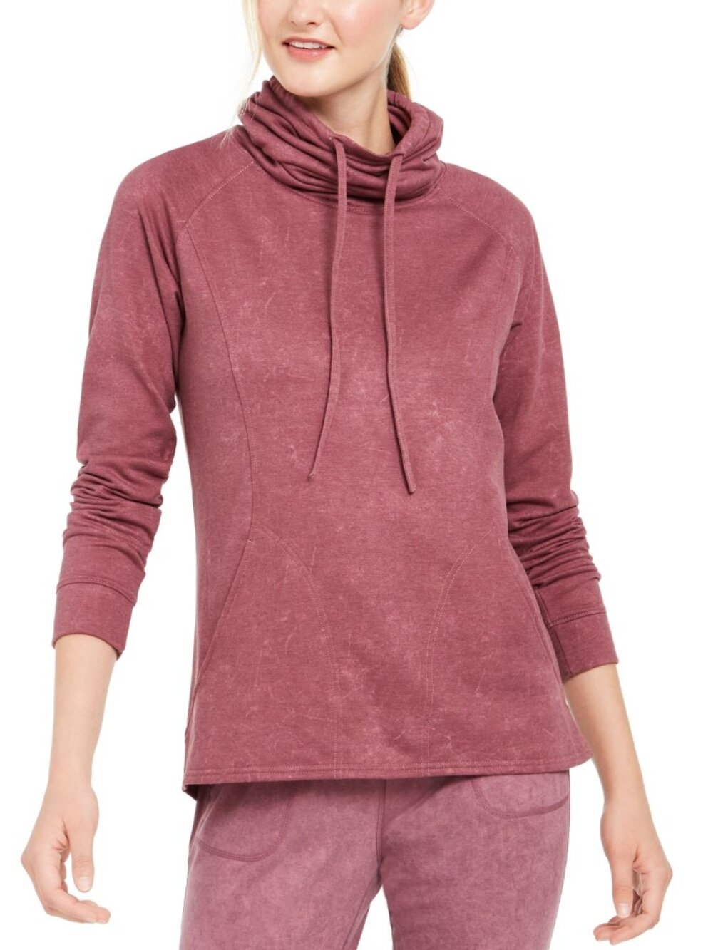 32 DEGREES Womens Funnel Neck Top Color Figberry Sandwa